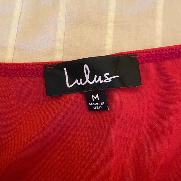 Lulus M Red Body Con Dress - Picture 3 of 3